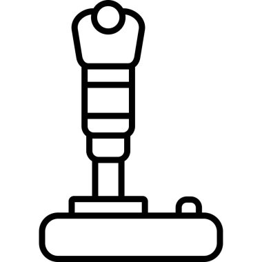 Modern joystick simgesinin vektör çizimi                             
