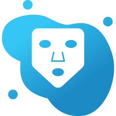 Bir maskenin vektör illüstrasyonu 