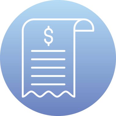 Bill simgesi, vektör illüstrasyonu basit tasarım