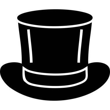 Sihirli Şapka web simgesi, vektör illüstrasyonu 