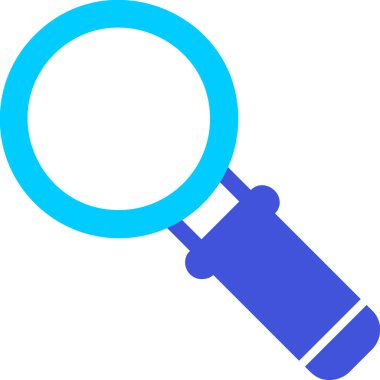 Büyütme cam simgesi, vektör illüstrasyonu 