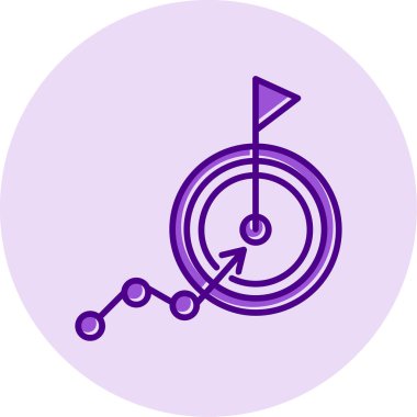 goal icon, vector illustration simple design