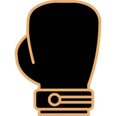 Boks eldiveni simge vektör çizim