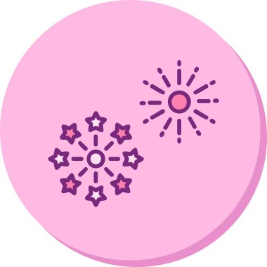 Vektör illüstrasyonu, simge Havai fişek ögesi 