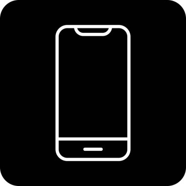 Akıllı telefon. Web simgesi basit illüstrasyon 