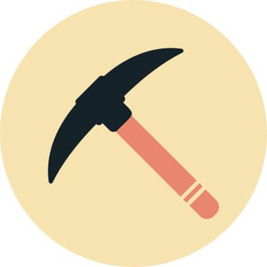 Kazma ağ simgesi, vektör illüstrasyonu                              