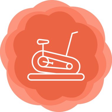 Sabit Bisiklet simge vektör çizim