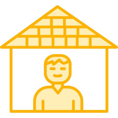 Karantina web simgesi vektör illüstrasyonu