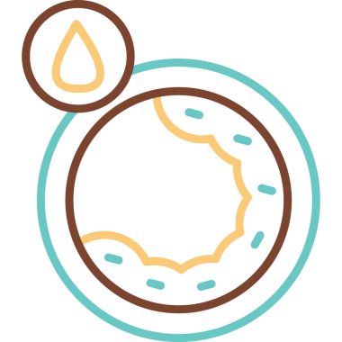 Kolesterol web simgesi vektör illüstrasyonu