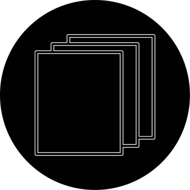 Katmanlar. Web simgesi basit illüstrasyon            