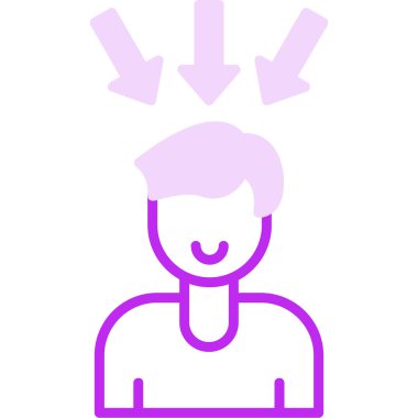 Oklu adam, vektör illüstrasyonu 