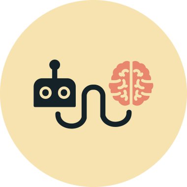 Beyin web simgesi vektör illüstrasyonunu yeniden başlat