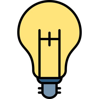 ampul simgesi vektör illüstrasyonu