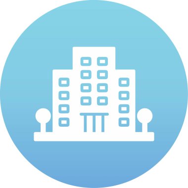 Office Building web simgesi, vektör illüstrasyonu