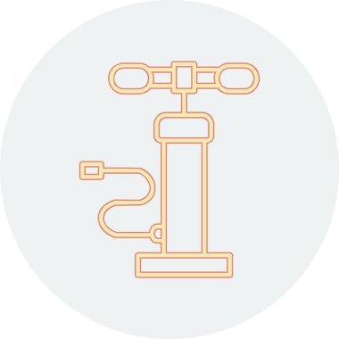 Hava pompası. Web simgesi basit illüstrasyon         