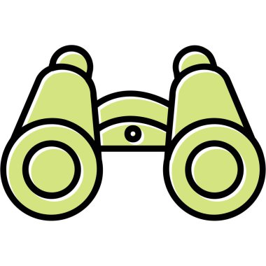 dürbün web simgesi, vektör çizim 