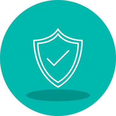 kalkan simgesi web basit illüstrasyon