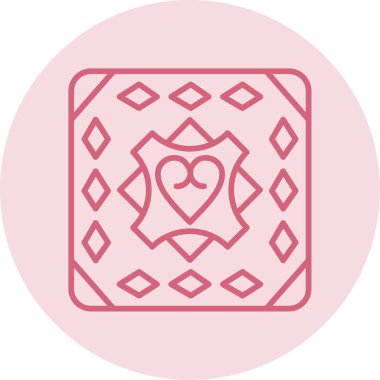 Döşeme. Web simgesi basit illüstrasyon