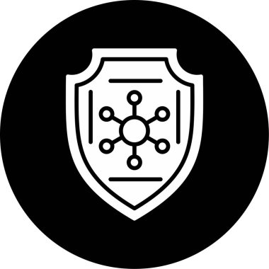 Ağ için koruma kalkanı vektör simgesi 