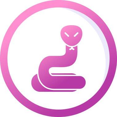 Yılan. Web simgesi basit illüstrasyon