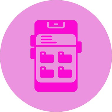 Dizin Yönetimi. Web simgesi basit illüstrasyon              