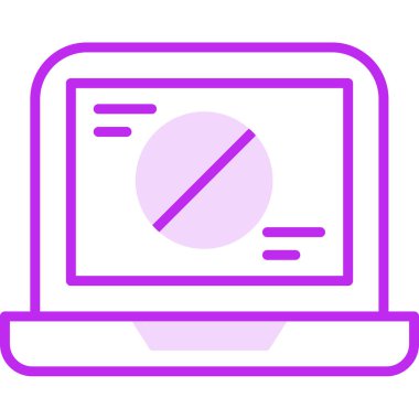 bilgisayar ekranı web simgesi basit illüstrasyon