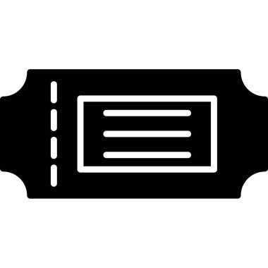 Bilet web simgesi, vektör çizim