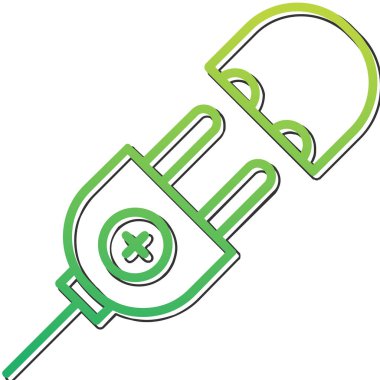 Fiş. Web simgesi basit illüstrasyon                       