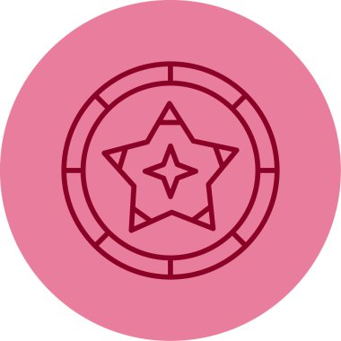 yıldız web simgesi basit illüstrasyon 