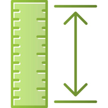 cetvel simgesi, vektör tasarım şablonu