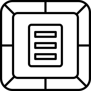 Menü web simgesi, vektör çizim       