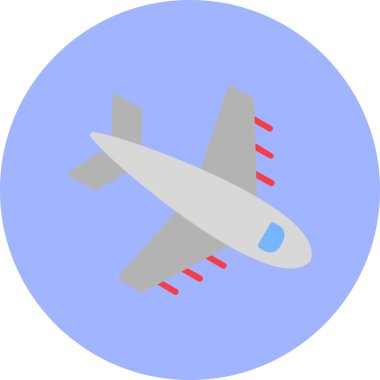  Uçak. Web simgesi basit illüstrasyon