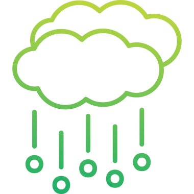 Hava durumu ikonu. Web için Hail vektör simgesinin basit illüstrasyonu          