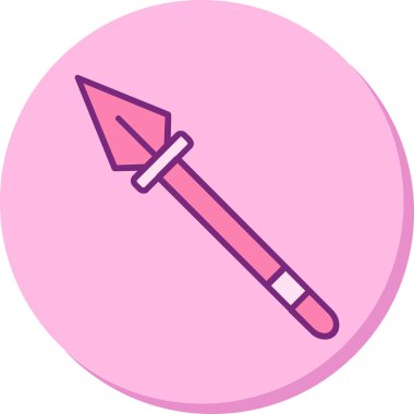 Mızrak simgesi vektör illüstrasyonu