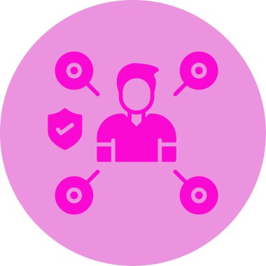 ağ web simgesi, vektör çizim 