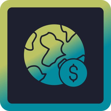 Küresel Ekonomi konsepti vektör illüstrasyonu