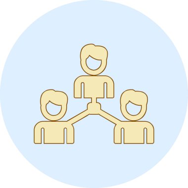 Sosyoloji simgesinin vektör illüstrasyonu 