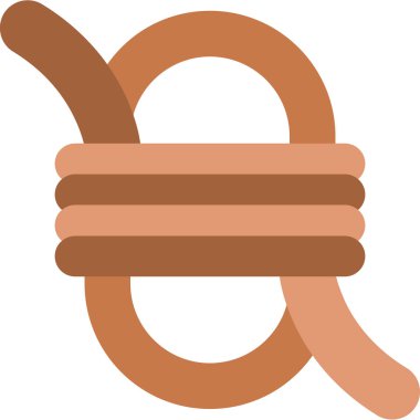 İp düğüm, vektör illüstrasyonuna bağlandı 