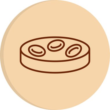 Kırmızı kan hücreleri. Web simgesi basit illüstrasyon