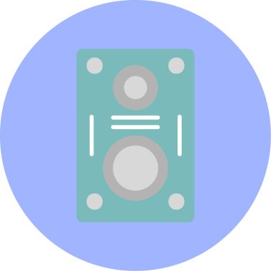 hoparlör basit vektör illüstrasyonu