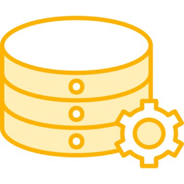 veritabanı. Web simgesi basit illüstrasyon 