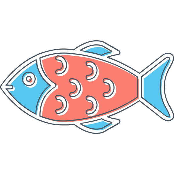 Рыба. векторная иллюстрация веб-значков 