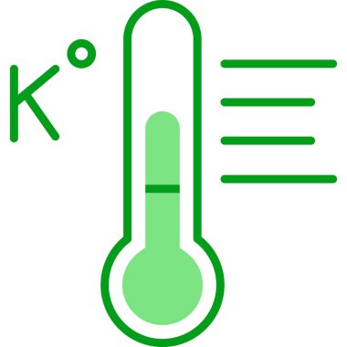 Sıcaklık. Web simgesi basit illüstrasyon