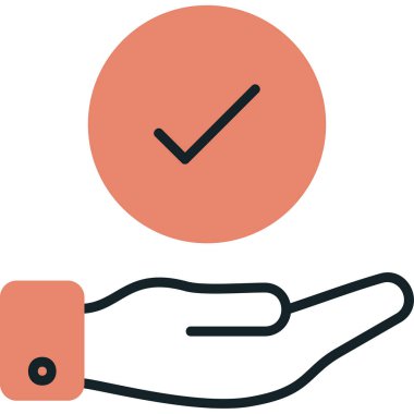 Yapılan İş simgesinin vektör illüstrasyonu