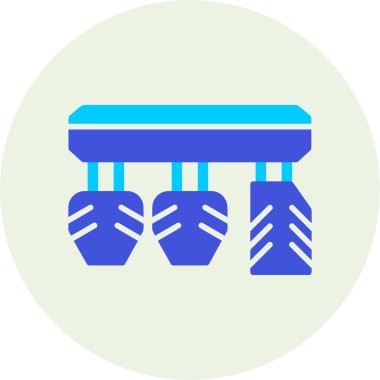 Araba Pedalları simgesinin vektör illüstrasyonu        