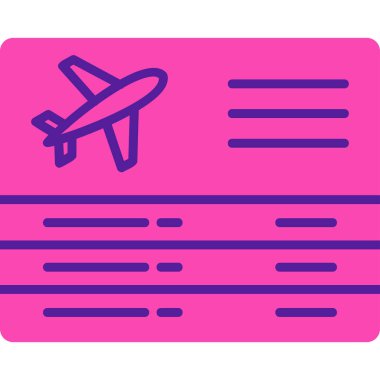 Seyahat ikonunun vektör illüstrasyonu. Ayrılışlar                   