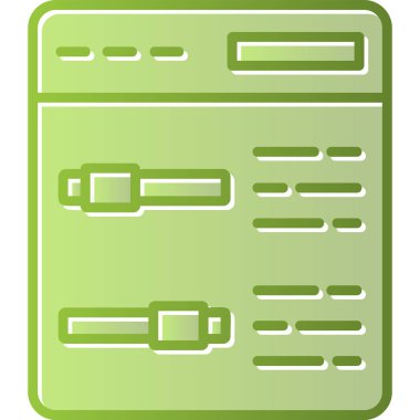 Web Ayarları. Web simgesi basit tasarım              