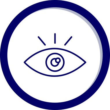 Göz. Web simgesi basit illüstrasyon 