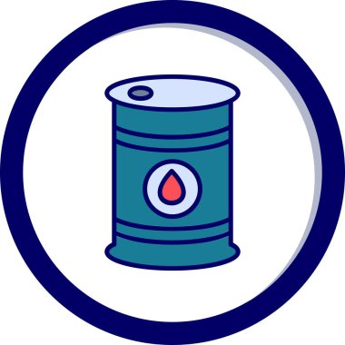 Petrol varil simge vektör çizim