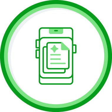 Belge. Web simgesi basit illüstrasyon